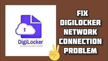 Fix Digilocker App Network Connection (No Internet) Problem|| TECH SOLUTIONS BAR
