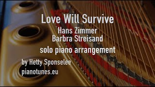 'Love Will Survive' Barbra Streisand - Pianotunes