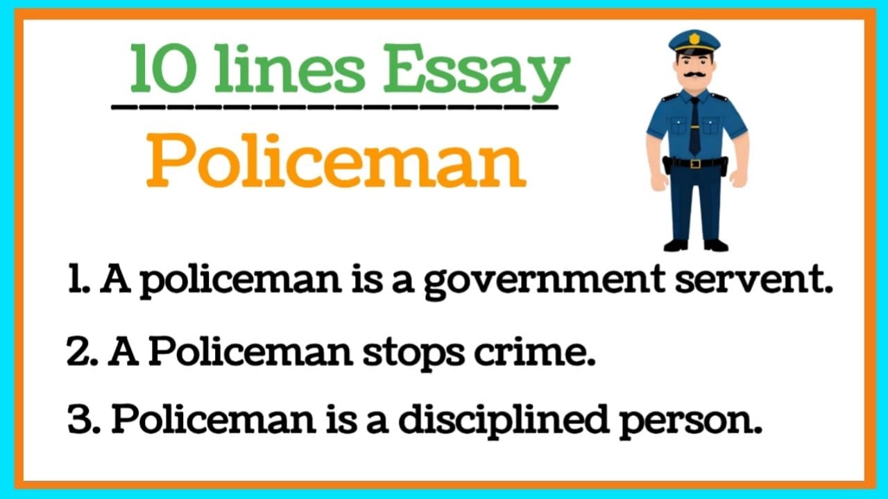 10 lines on police|essay on policeman|few lines on policeman|essay police|10 lines on policeman|