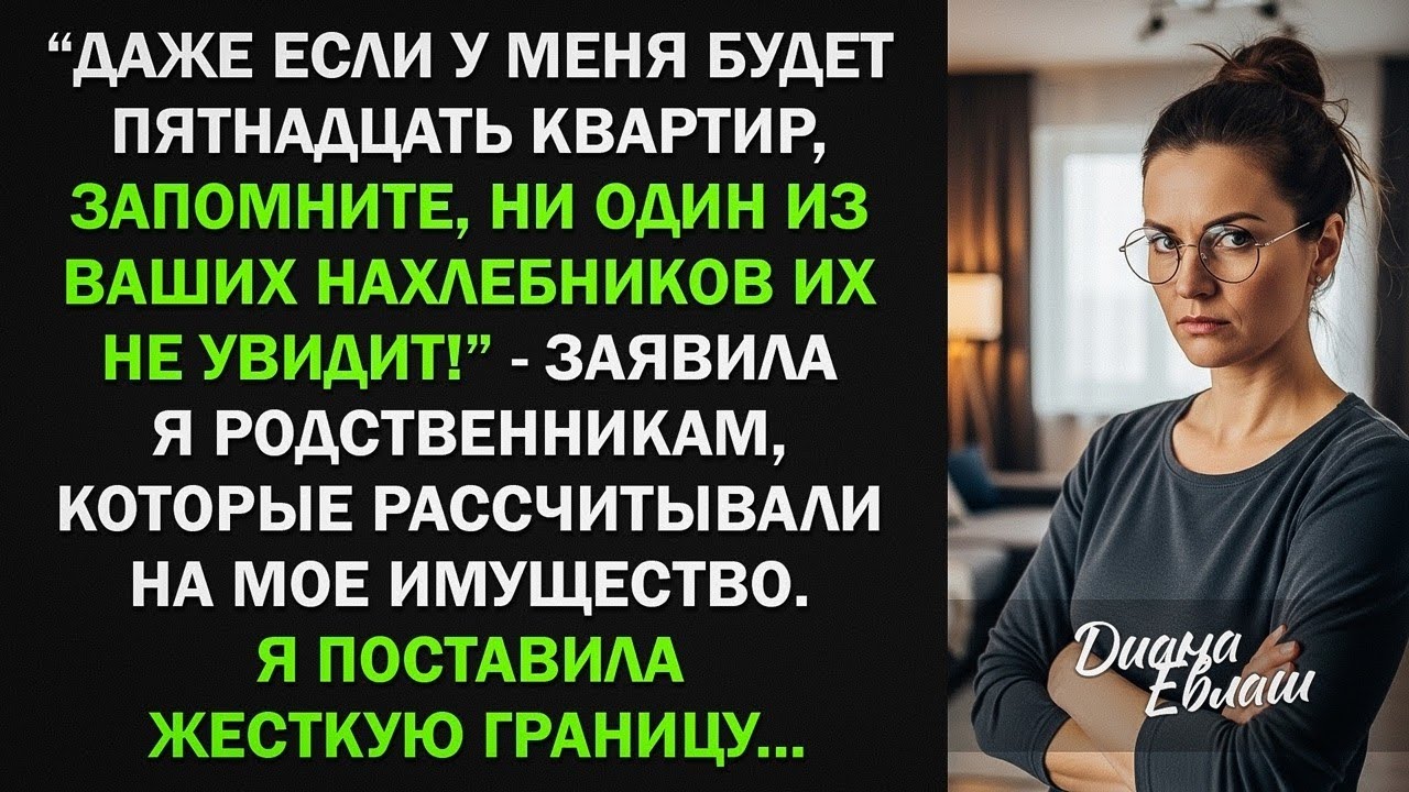 Родня рассчитывала на мои квартиры, но я жестко поставила их на место