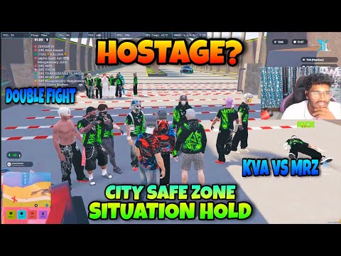 Hostage Situation Ayii 👀 Kva vs Mrz Fight ആയി 🥴  അണ്ണൻ വന്നു 😌 City Safe Zone ആക്കി 🫡 Hostage Pov 😂 