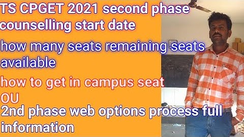 TS CPGET 2021 2nd phase counselling and web  options start now