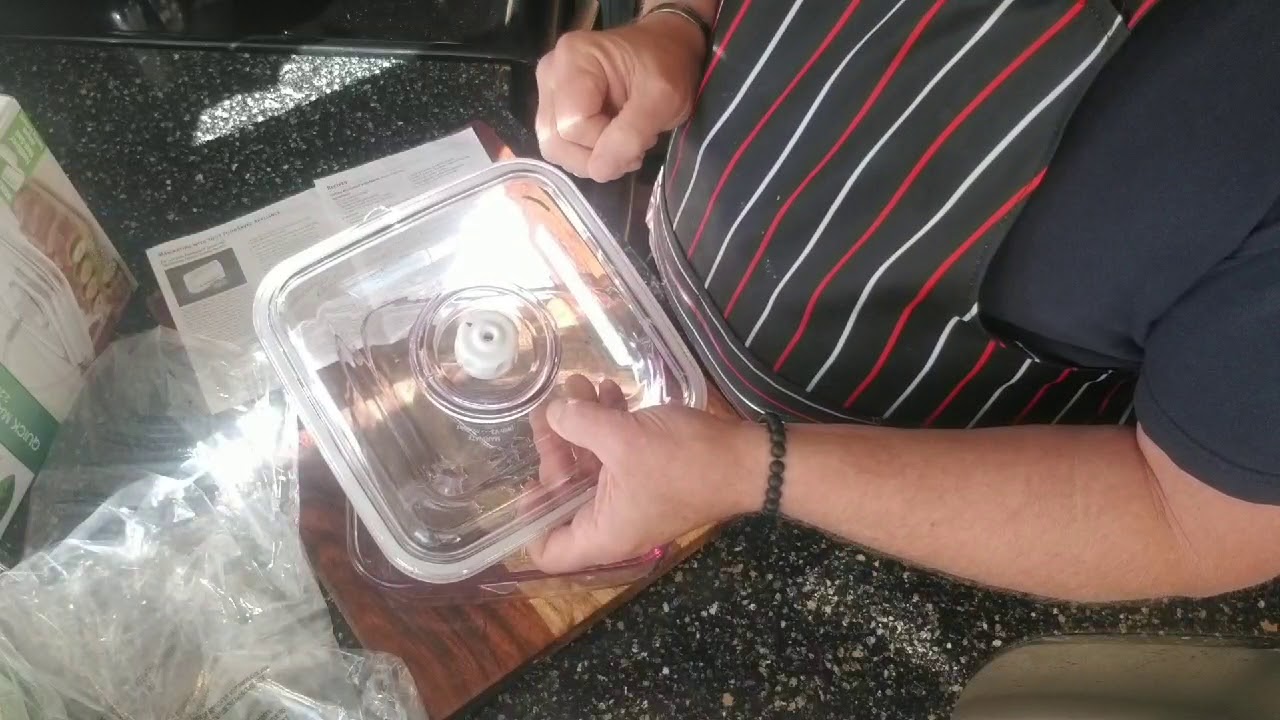 Review of Food Saver 2.25 Qt Marinade Container YouTube