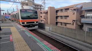 【JR東日本】E231系0番台MU7編成　西船橋駅到着