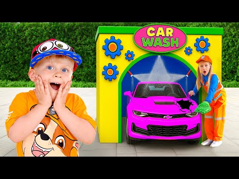A aventura de Oliver na lavagem de carros com uma nova funcionária