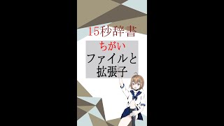 【15秒辞書 IT用語編】ファイルと拡張子