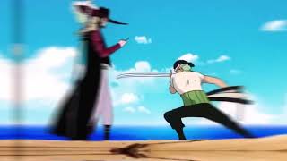 Zoro Vs Mihawk In East Blue  One Piece