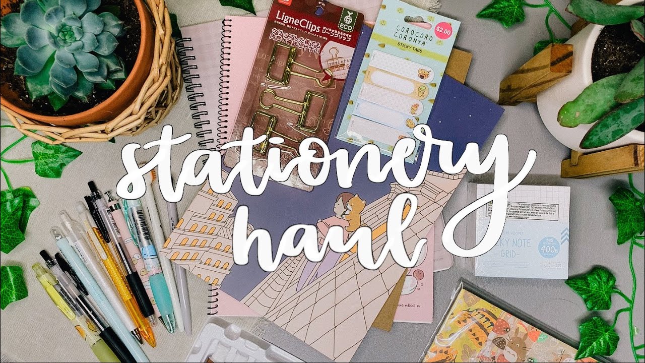 stationery haul! // STATIONERY YouTube