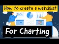 How to create a watchlist for charting  chartist