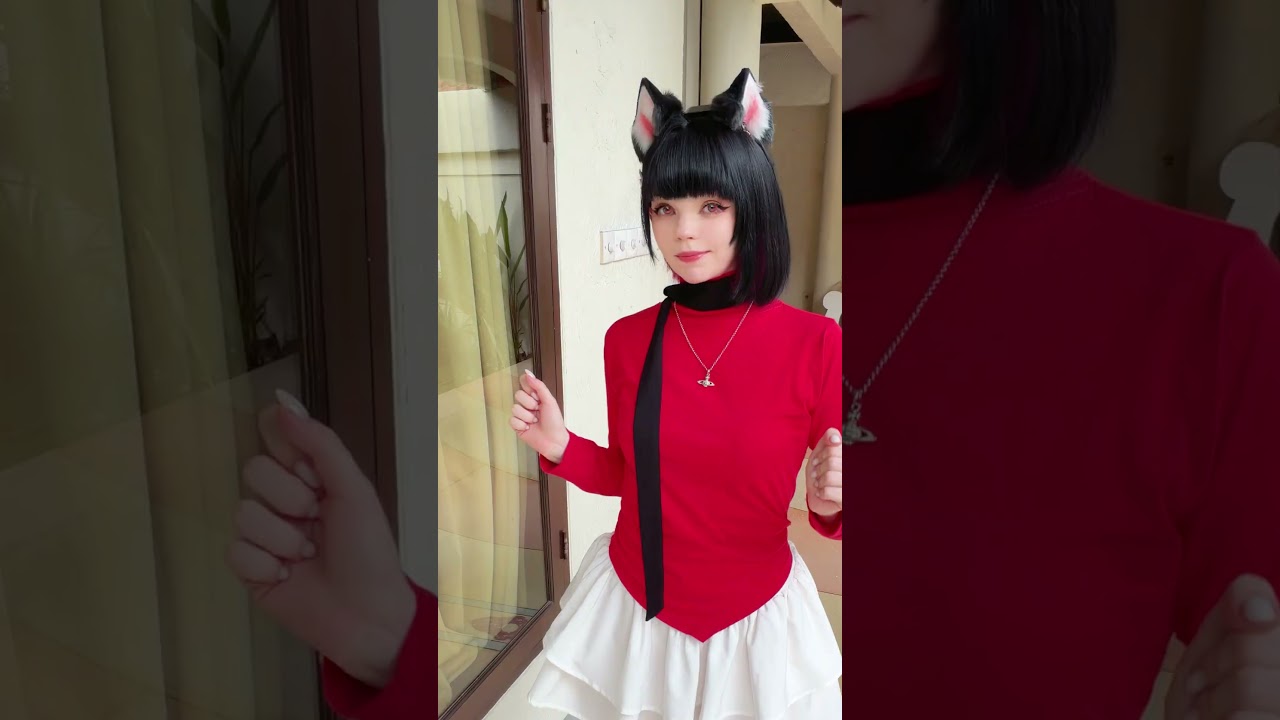 Kazusa wanna steal some of your time sensei #cosplay #kazusa #bluearchive #catgirl