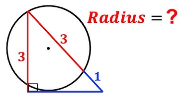 Can you find the Radius of the Circle? | (Right Triangle) | #math #maths | #geometry
