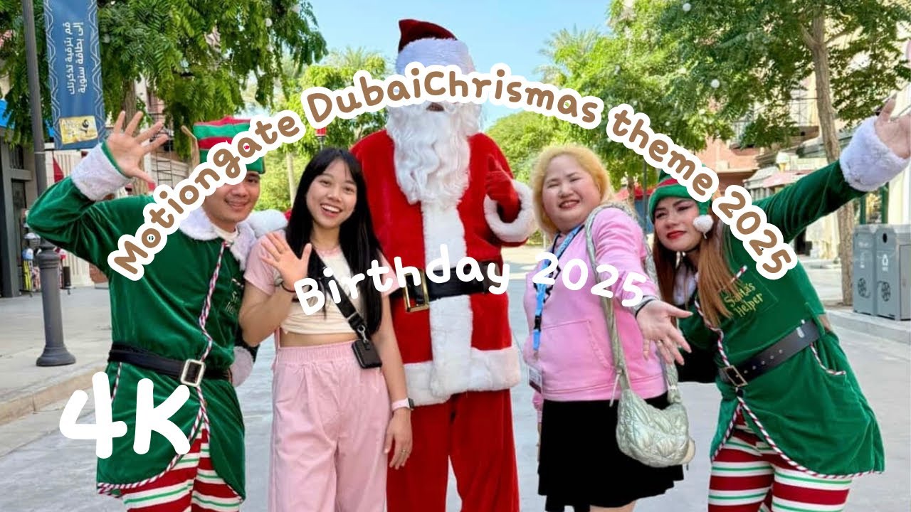 Motiongate Dubai Christmas theme 2025,Birthday 