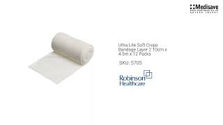 Ultra Lite Soft Crepe Bandage Layer 2 10cm x 4 5m x 12 Packs 5705 screenshot 4