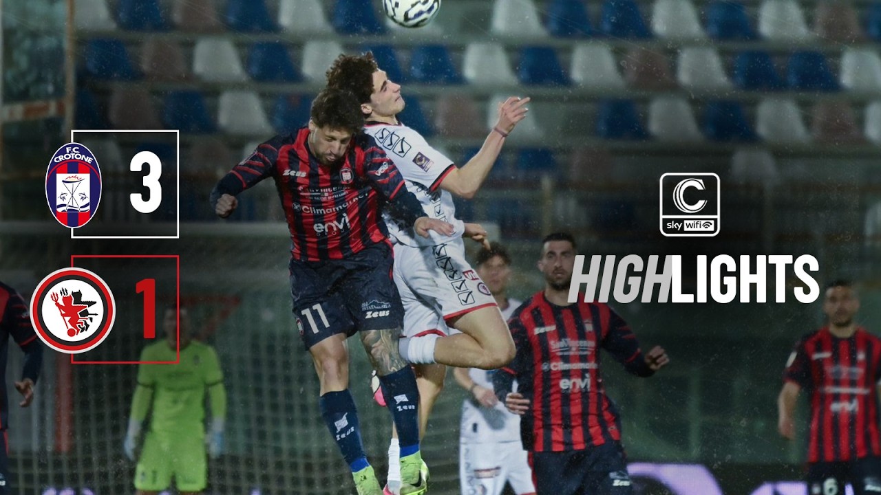 CROTONE - FOGGIA 3 a 1: GLI HIGHLIGHTS