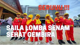 SERUU !!! SAILA LOMBA SENAM | SENAM SEHAT GEMBIRA | SENAM BEBEK BERENANG | SENAM ANAK PAUD | RA BUQ