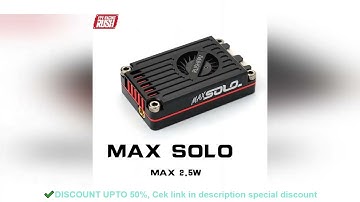 RUSH TANK MAX SOLO VTX 2.5W High Power VTX 48CH Video Transmitter with CNC shell for RC FPV Long Ran