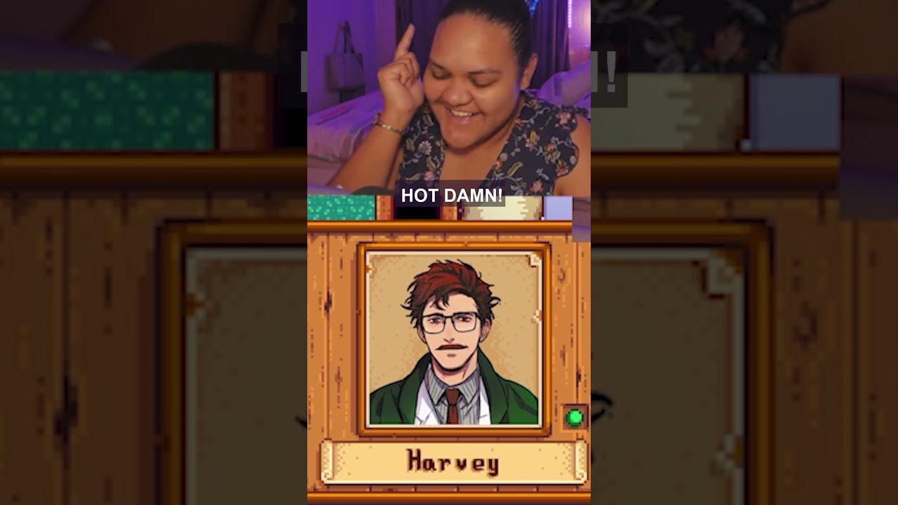 This Stardew Valley portrait mod is making me too thirsty...Harvey is a babe regardless