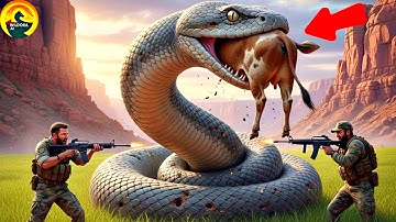 🐍 “A GIANT PYTHON attacks a COW 😱 — What these heroes do is INCREDIBLE!”