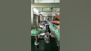 Water bottle plant high speed hot melt glue labeling machine labeling video