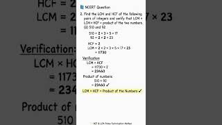 💡 Easy LCM HCF Trick in Seconds | 510 × 92 Problem Solved