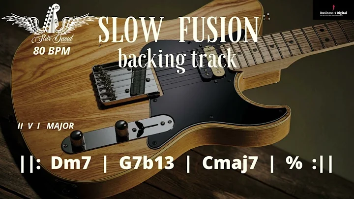 Backing Track  Slow Fusion  II  V  I Major  in C