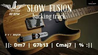 Backing Track Slow Fusion Ii V I Major In C