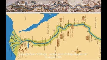 MINOAN MAP OF THE NILE 1650 BC   found in SANTORINI GREECE