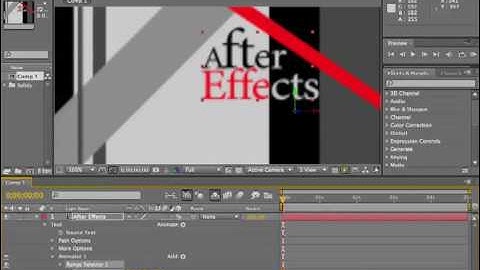 Adobe After Effects CS4 Tutorial 71 - Text 3D