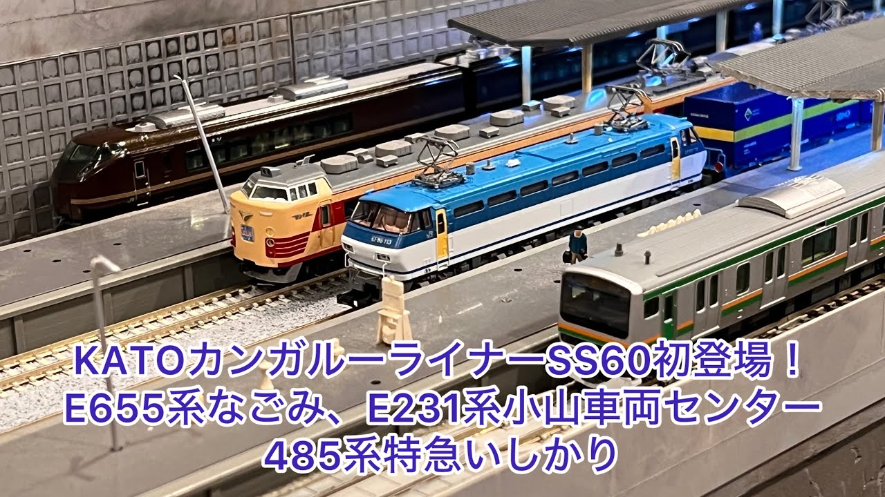 カトー 新品同様 未走行 カンガルーライナーSS60 Nゲージ】KATOカンガルーライナーSS60初登場 - YouTube