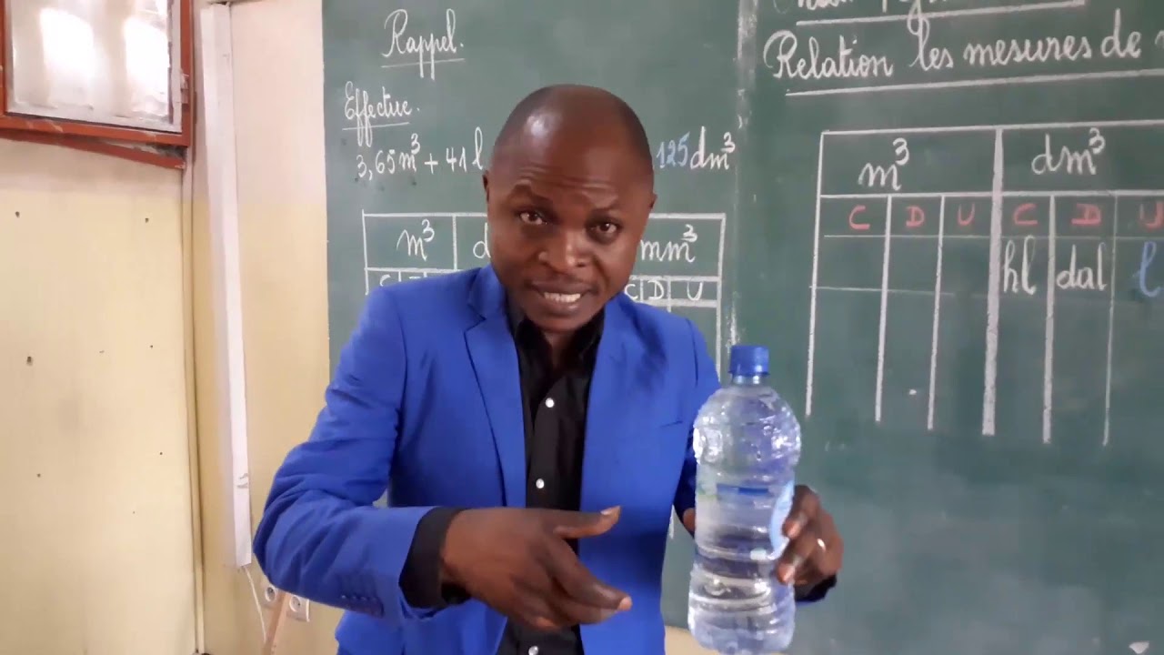 LECON 6 MATH GRDEURS RELAT ENTRE LES MESURES DE VOLUMES DE CAPACITES ET DE MASSES AVEC Mr VALDO 6eme