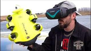 TREASURE HUNT UNDER the ICE   QYSEA ROV CAMERA SUBMARINE FiFiSH v6  MISSION: DRONE | RC ADVENTURES