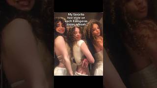 My favorite hair style on each Kalogeras Sister + Noah #kalogerasisters #noahrisling #curlyhair