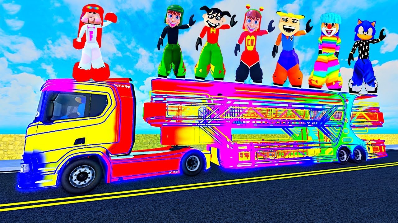 OLHA OQUE OS PERSONAGENS DA CARRETA FURACÃO FEZ! jogo da carreta da alegria com Fofão no Roblox