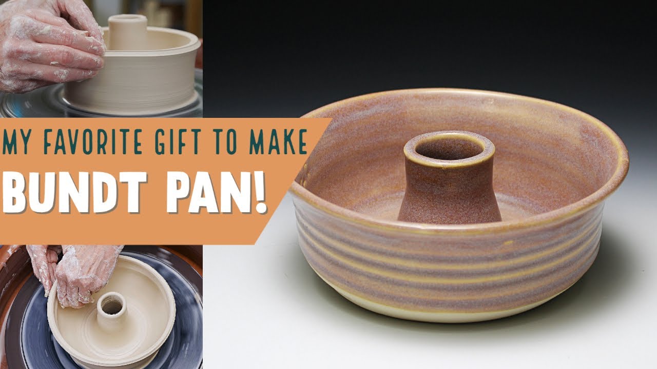 Making a Bundt Pan - MY FAVORITE POTTERY GIFT TO GIVE!! FREE