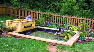 DIY Backyard Garden Pond