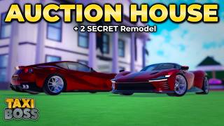 Taxi Boss BRAND NEW Limited Auction House & 2 SECRET Remodel Overview (Roblox Taxi Boss)