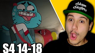 The Amazing World Of Gumball S4 Ep 14-18 (REACTION) THE AKWARDNESS 😬