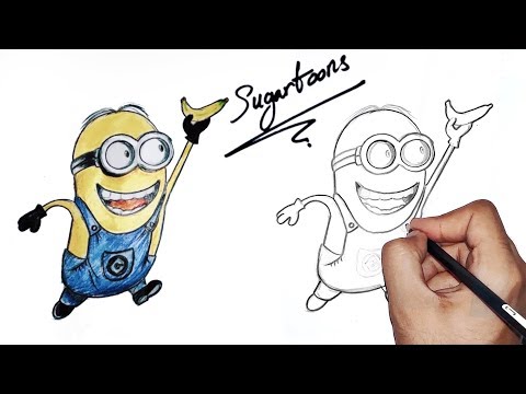 how-to-draw-stuart-|-very-easy-|-step-by-step-tutorial