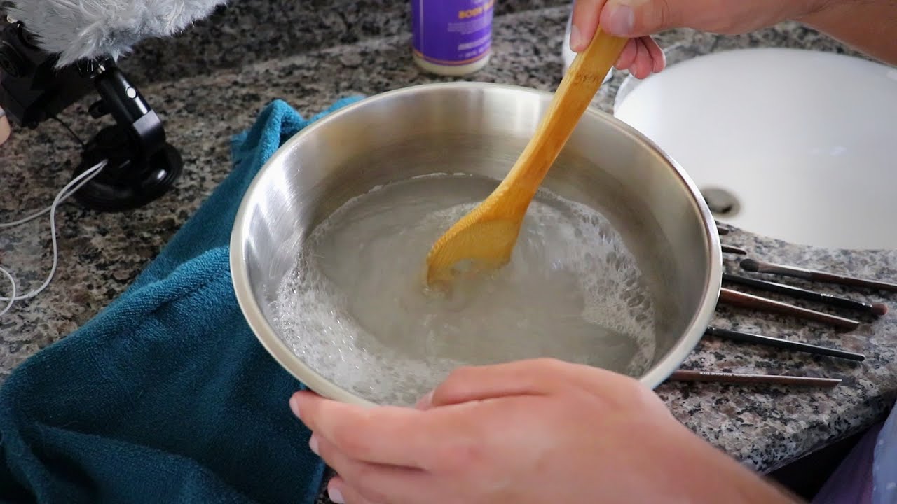 Cleaning My Makeup Brushes (ASMR)