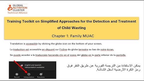 Training Toolkit on Simplified Approaches, Detection and Treatment of Child Wasting: Family MUAC