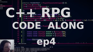 C++ Code-along Ep 4: Demo RPG Game | Player Class Composition Delegation