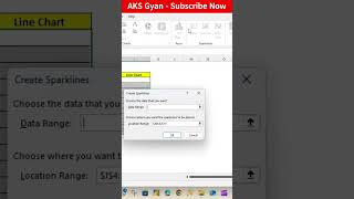 Line Chart | Chart in Cell | Excel Line Chart | #excel #exceltutorial #excelhacks #excelhindi