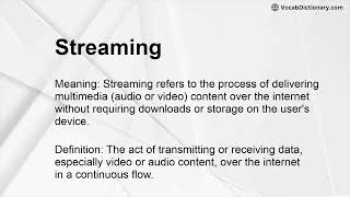 Streaming Meaning