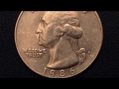 1986 P Quarter Error Usa Coins 25 Cents Centavo Coins Moeda Quarter Dollar Monety Ssha Qepik Youtube