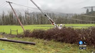 EPUD crews assess damage on McKenzie View