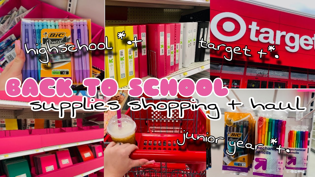 BACK to SCHOOL SUPPLIES SHOPPING 2024 🛍️ + haul || junior year