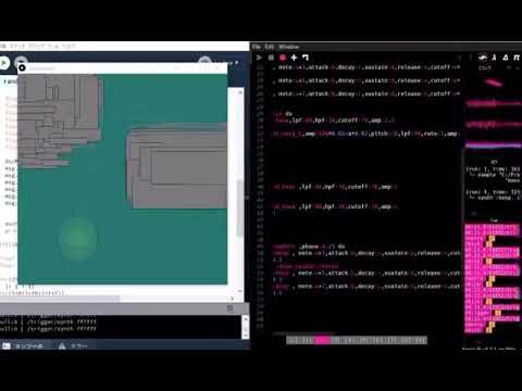 Processingとosc通信を用いたライブコーディング