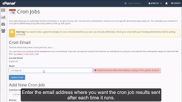 How to setup a cron job in cPanel?