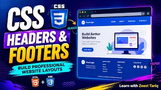 CSS Headers & Footers | Create Professional Website Layouts with HTML & CSS