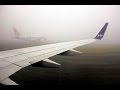 Scandinavian Airlines (SAS) 737-700 Amazing Low Visibility Landing in Paris